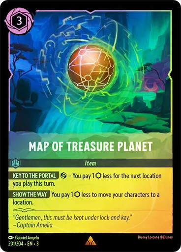 Map of Treasure Planet (LOR_ITI) / Foil