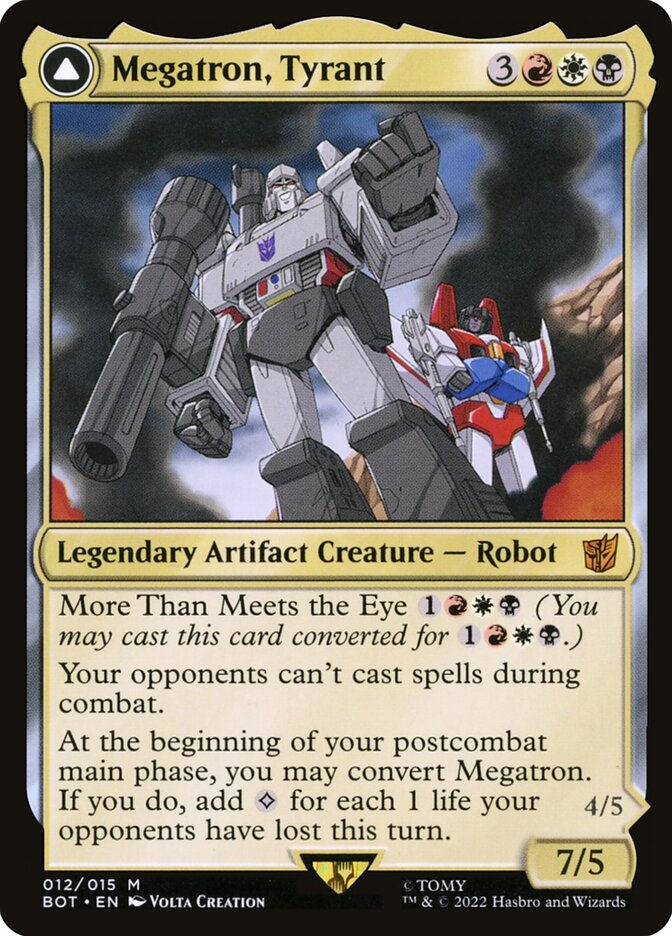 Megatron, Tyrant // Megatron, Destructive Force (BOT) (12) — cara 1 de 2