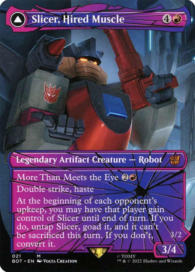 Slicer, Hired Muscle // Slicer, High-Speed Antagonist (BOT) (21) — cara 1 de 2