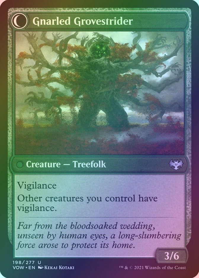 Dormant Grove // Gnarled Grovestrider (VOW) (198) / Foil — cara 2 de 2