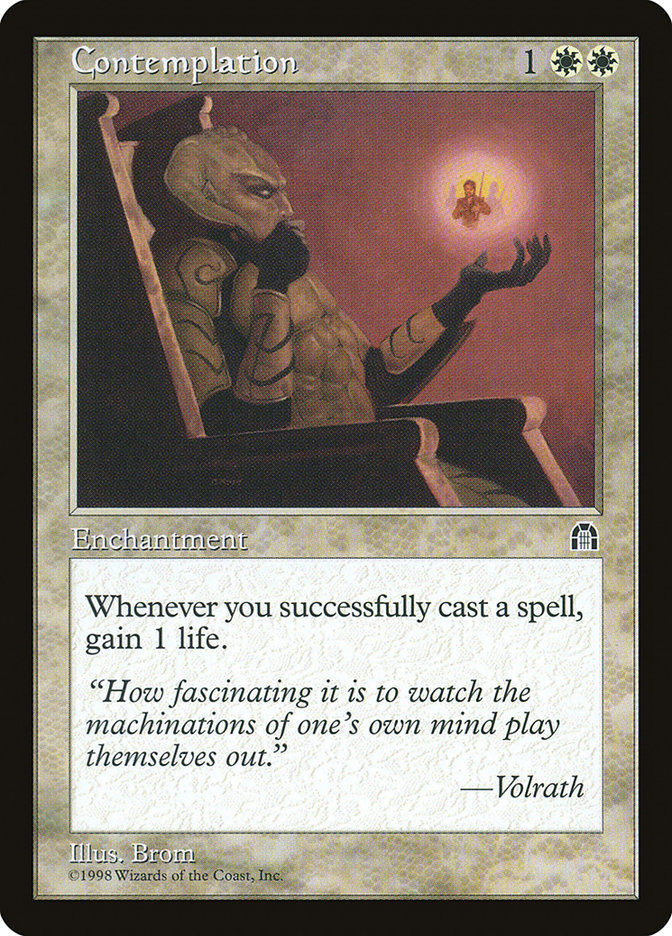 Contemplation (sth)