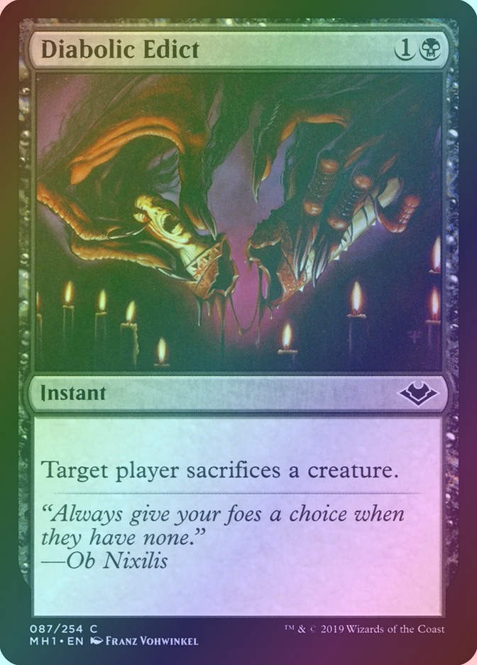 Diabolic Edict (MH1) (87) / Foil