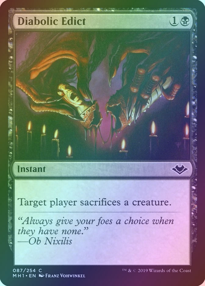 Diabolic Edict (MH1) (87) / Foil