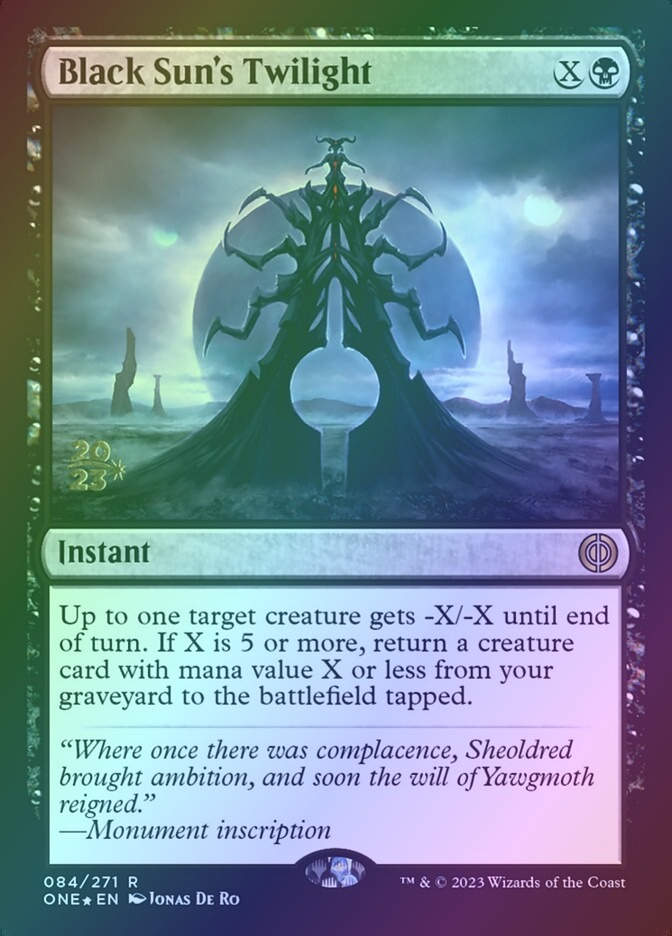 Black Sun's Twilight (PONE) (84s) / Foil