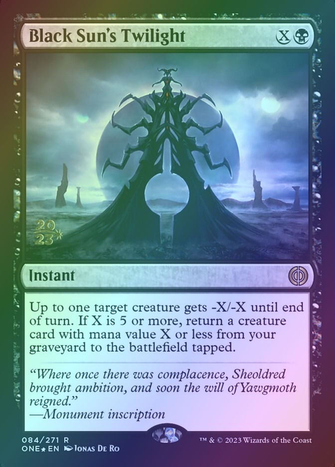Black Sun's Twilight (PONE) (84s) / Foil