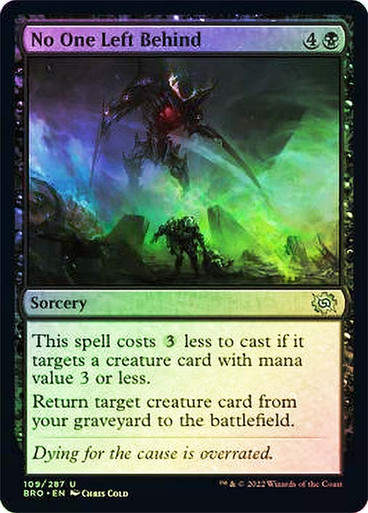 No One Left Behind (BRO) / Foil