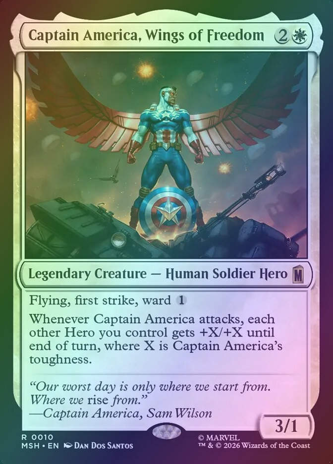 Captain America, Wings of Freedom (MSH) (10) / Foil