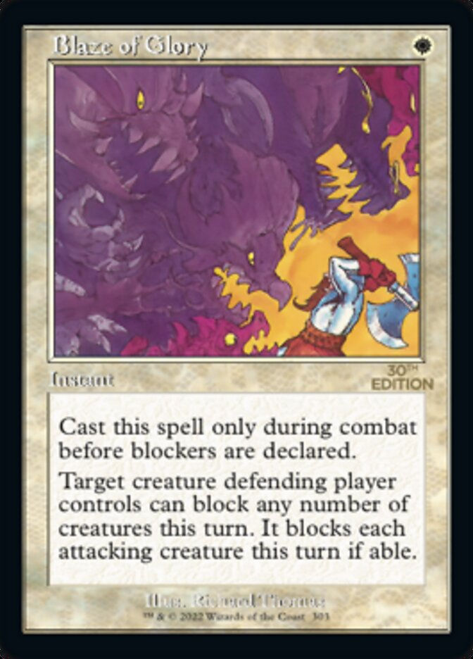 Blaze of Glory (30a) / Retro Frame