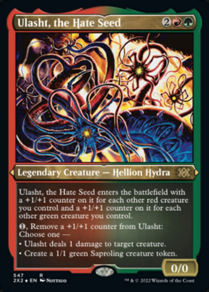 Ulasht, the Hate Seed (2X2) / Etched Foil