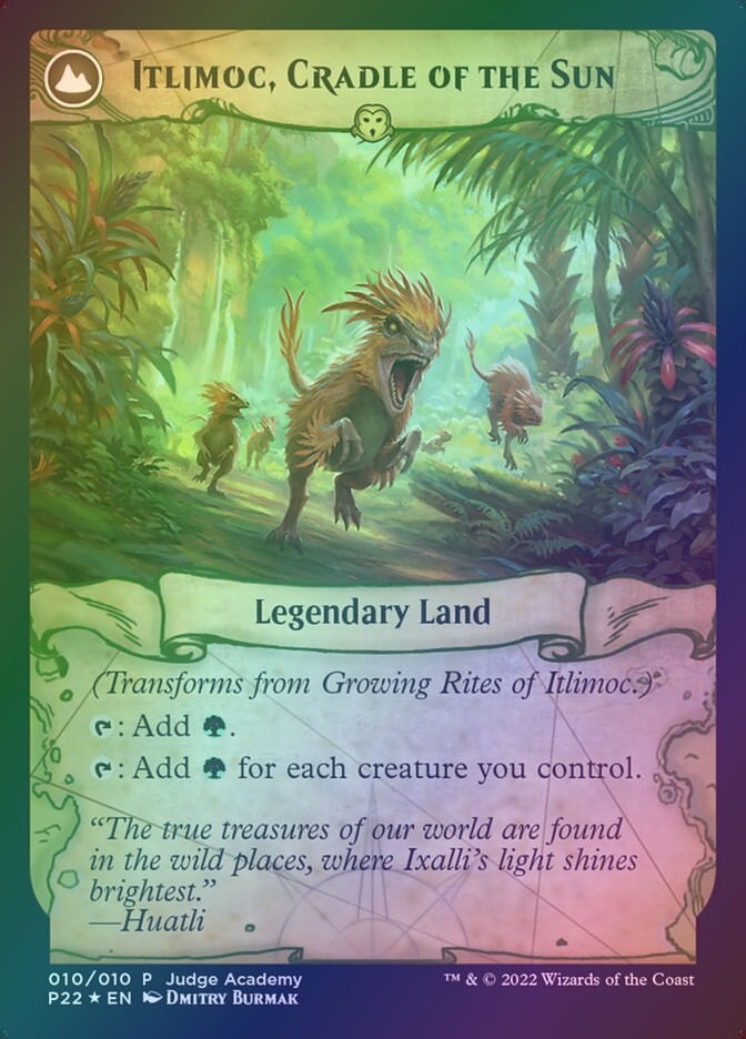 Growing Rites of Itlimoc // Itlimoc, Cradle of the Sun (P22) (10) / Foil — cara 2 de 2