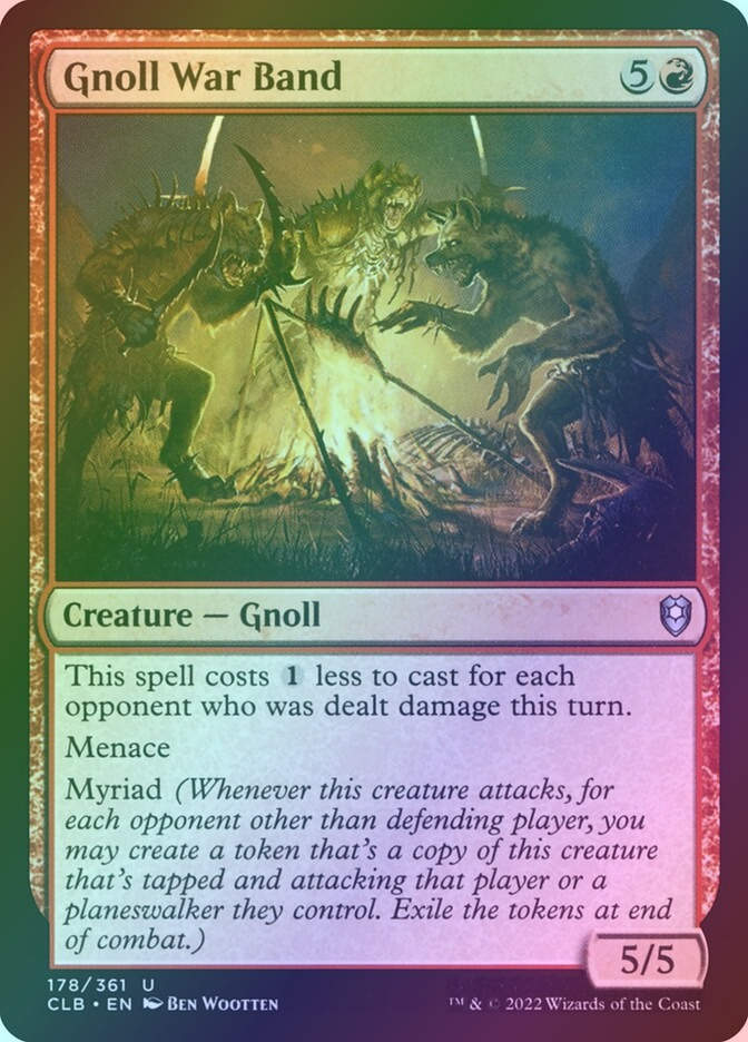 Gnoll War Band (CLB) (178) / Foil