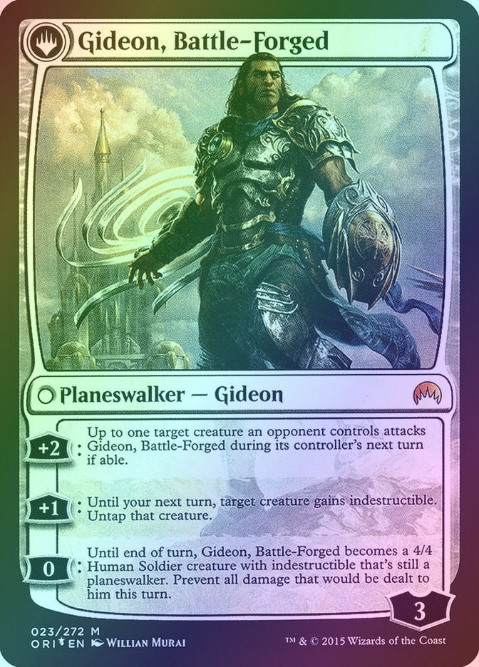 Kytheon, Hero of Akros // Gideon, Battle-Forged (PORI) (23s) / Foil — cara 2 de 2