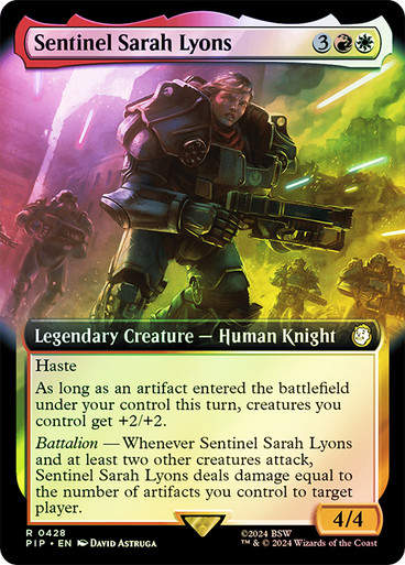 Sentinel Sarah Lyons (pip) (428) / Extended Art Foil