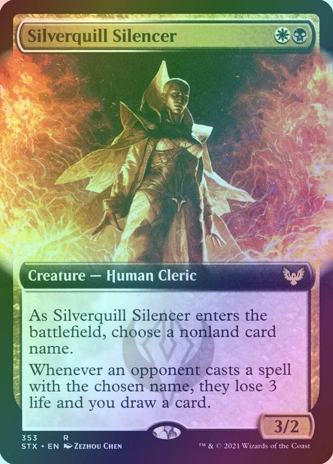 Silverquill Silencer (STX) (353) / Extended Art / Foil