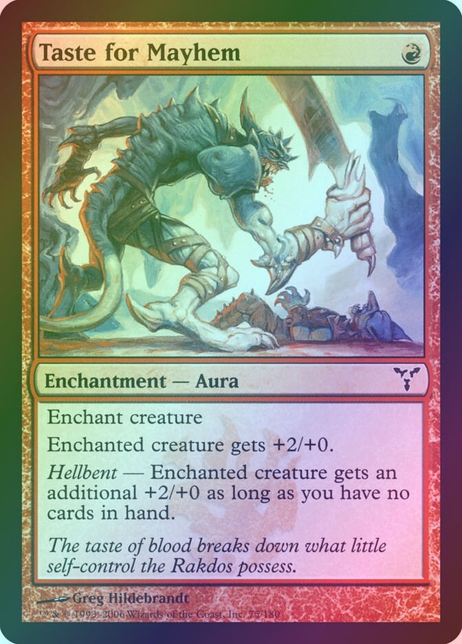 Taste for Mayhem (DIS) (75) / Foil