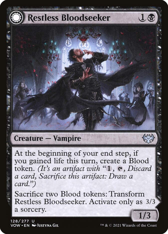 Restless Bloodseeker // Bloodsoaked Reveler (VOW) (128)