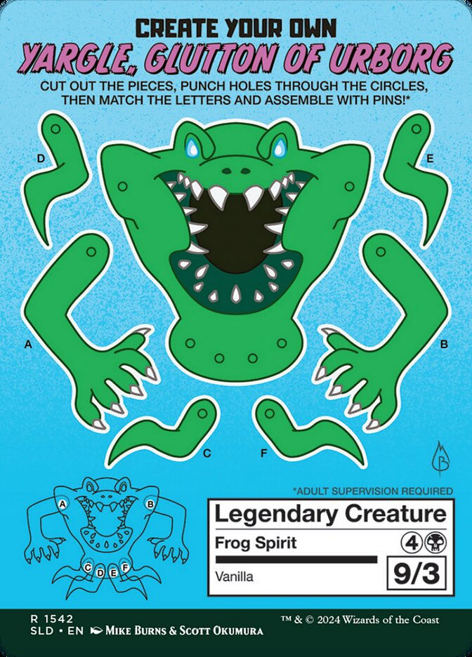 Yargle, Glutton of Urborg (SLD) (1542) / Borderless — cara 2 de 2