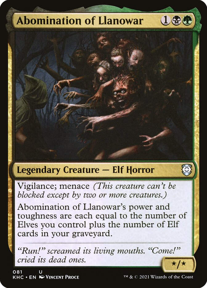 Abomination of Llanowar (KHC) (81)