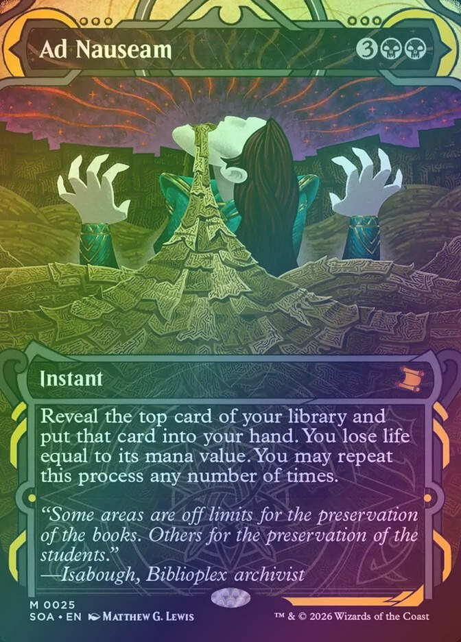 Ad Nauseam (SOA) (25) / Borderless / Showcase / Foil