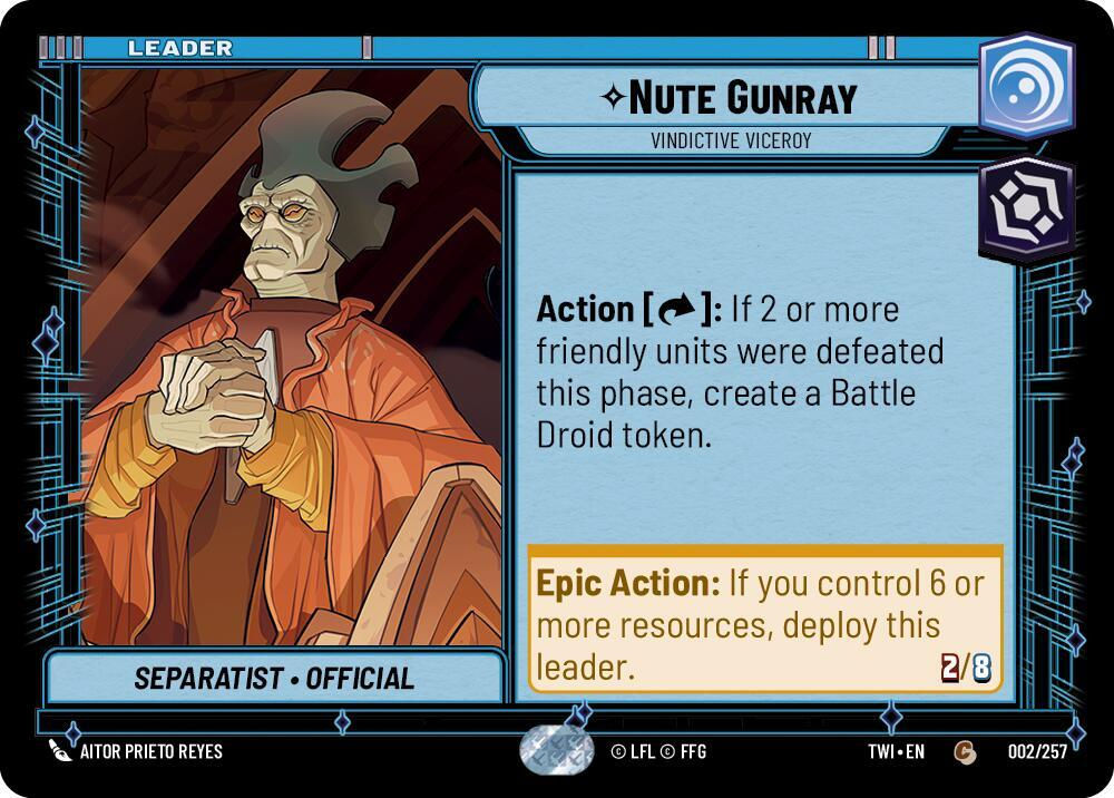 Nute Gunray - Vindictive Viceroy (TWI) (002/257)