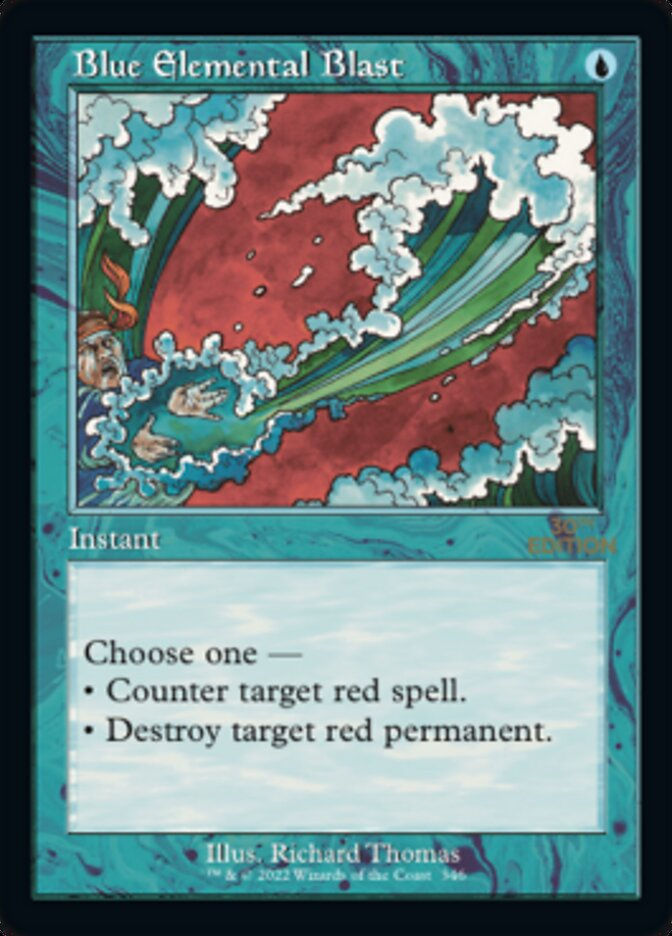 Blue Elemental Blast (30a) / Retro Frame