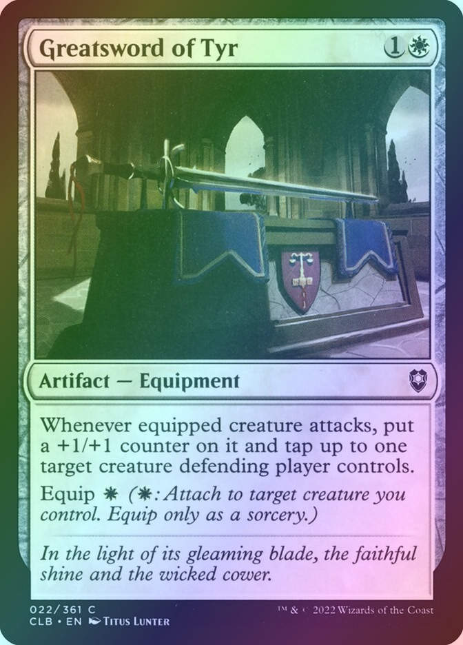 Greatsword of Tyr (CLB) (22) / Foil