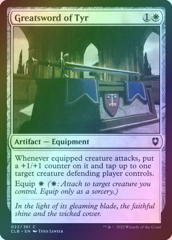 Greatsword of Tyr (CLB) (22) / Foil