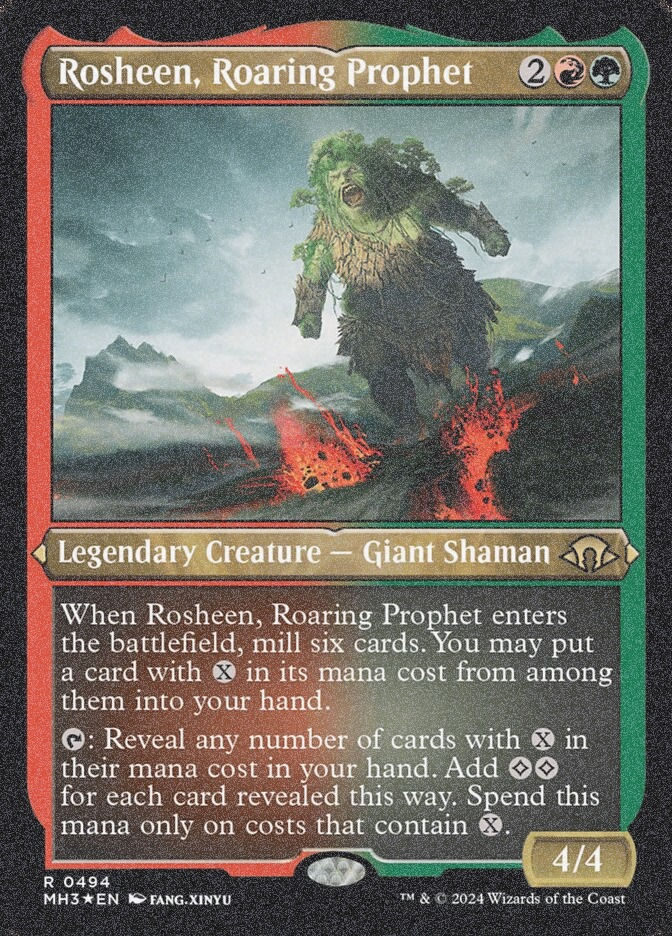 Rosheen, Roaring Prophet (MH3) (494) / Foil Etched