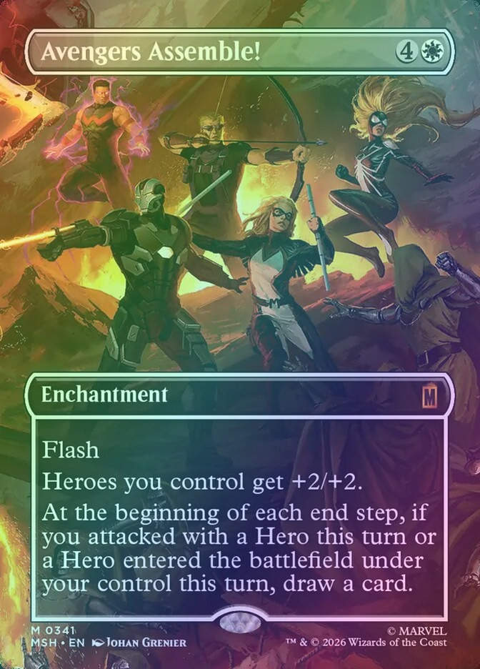 Avengers Assemble! (MSH) (341) / Borderless / Foil