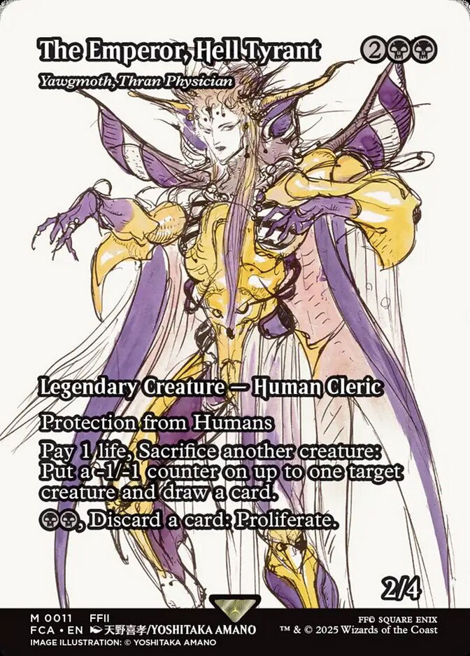 Yawgmoth, Thran Physician (FCA) (11) / Borderless