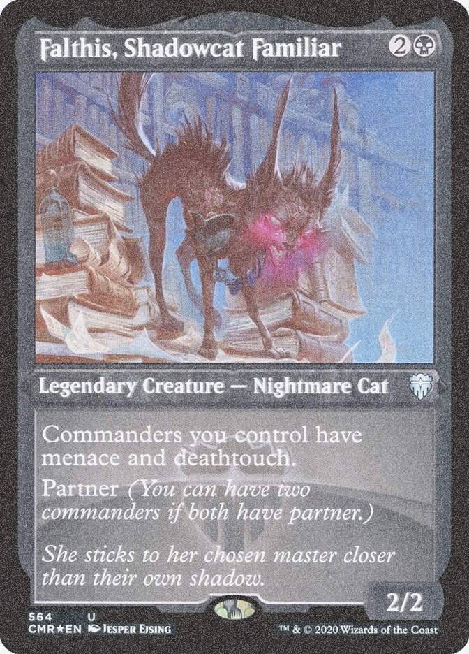 Falthis, Shadowcat Familiar (CMR) (564) / Foil Etched