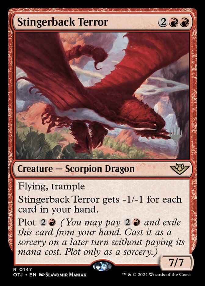 Stingerback Terror (POTJ) (147p)
