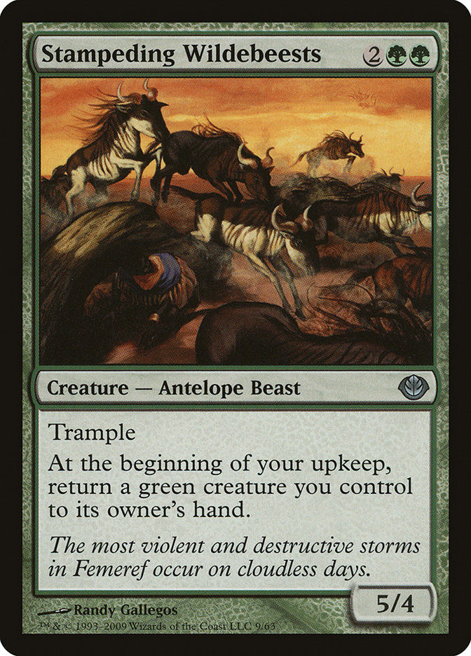 Stampeding Wildebeests (ddd)