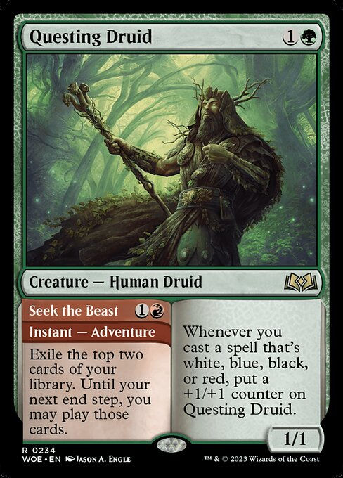 Questing Druid // Seek the Beast (woe)