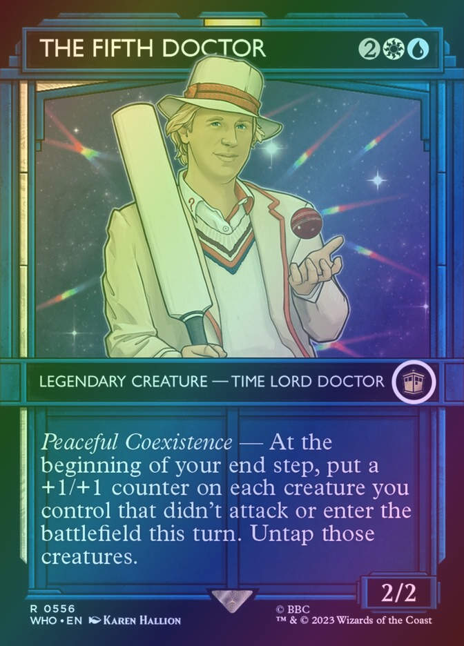 The Fifth Doctor (WHO) (556) / Borderless / Showcase / Foil