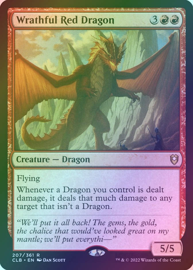 Wrathful Red Dragon (CLB) (207) / Foil