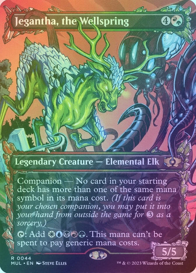 Jegantha, the Wellspring (MUL) (44) / Borderless / Showcase / Foil