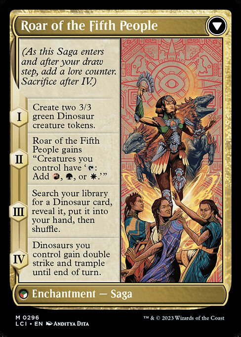 Huatli, Poet of Unity // Roar of the Fifth People (lci) / Showcase — cara 2 de 2