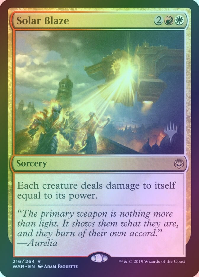 Solar Blaze (PWAR) (216p) / Foil