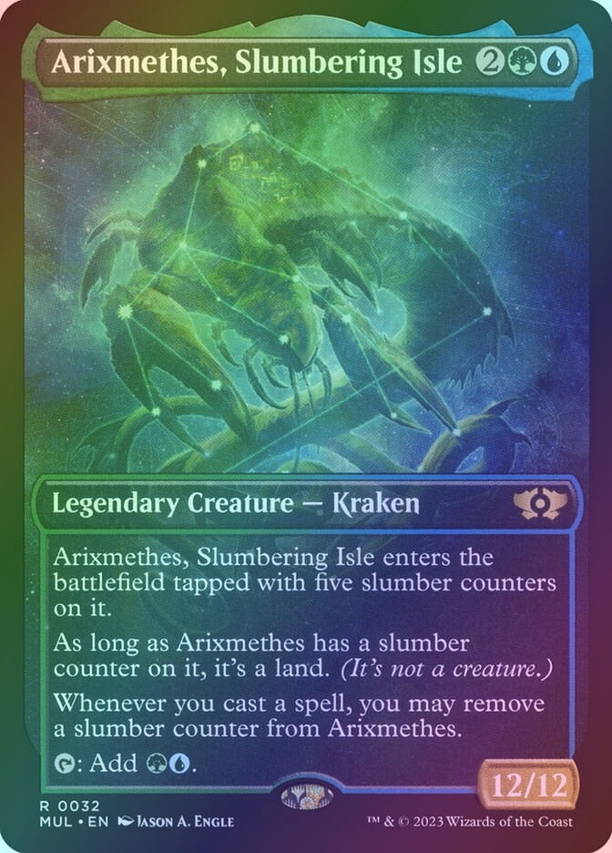 Arixmethes, Slumbering Isle (MUL) (32) / Showcase / Foil