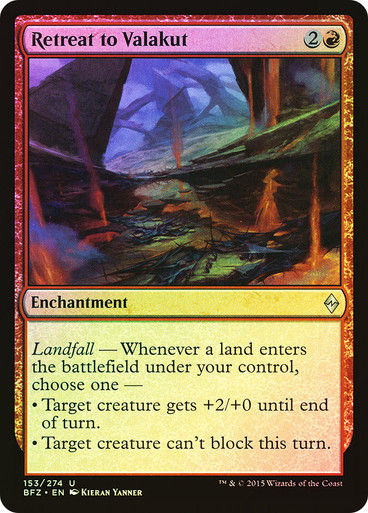 Retreat to Valakut (BFZ) (153) / Foil