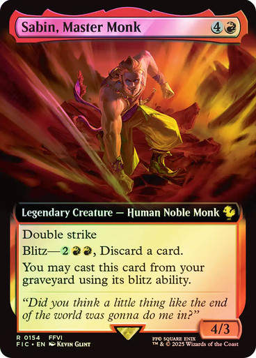 Sabin, Master Monk (FIC) (154) / Extended Art / Foil