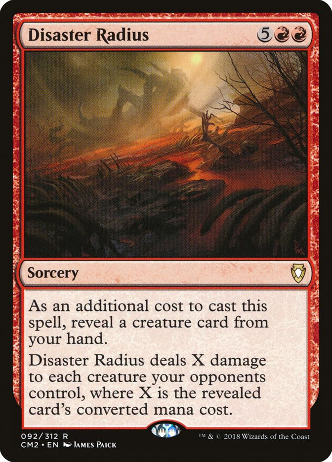 Disaster Radius (cm2)