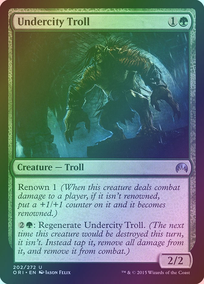 Undercity Troll (ORI) (202) / Foil