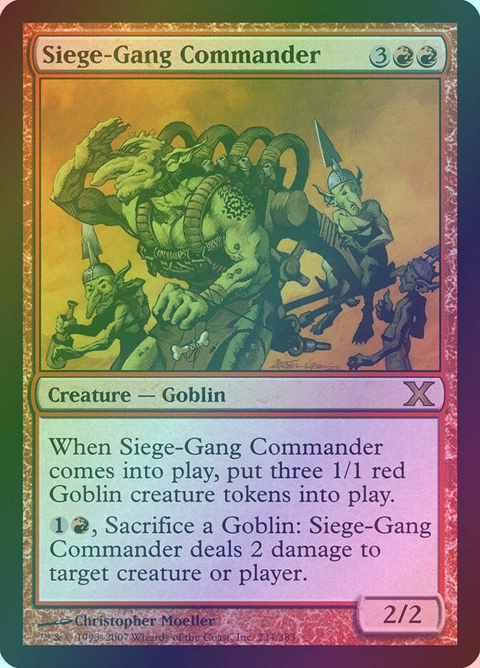 Siege-Gang Commander (10E) (234) / Foil