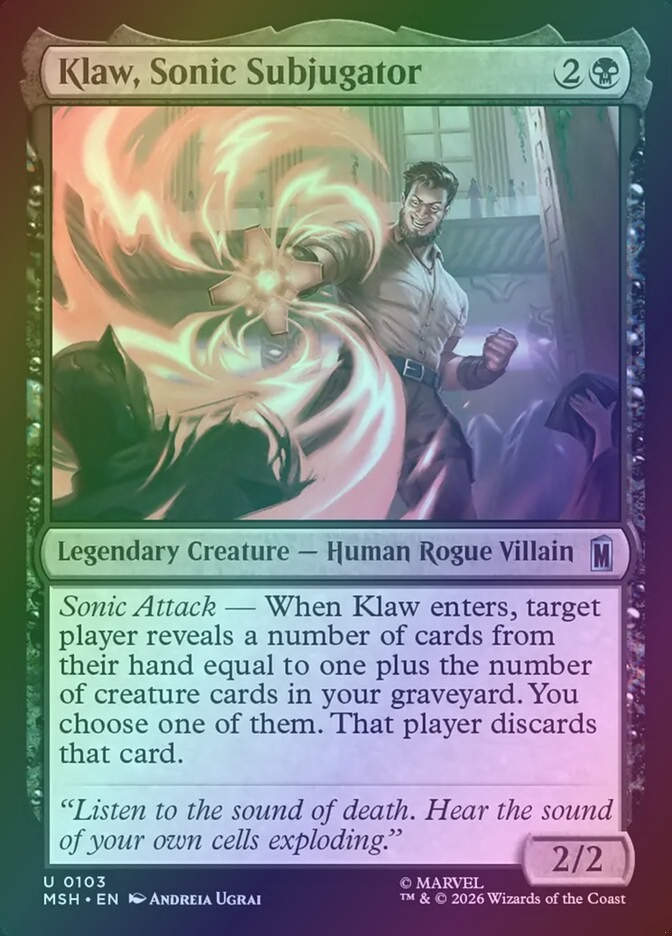 Klaw, Sonic Subjugator (MSH) (103) / Foil
