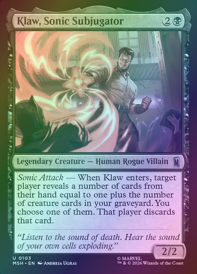 Klaw, Sonic Subjugator (MSH) (103) / Foil