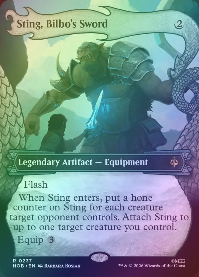 Sting, Bilbo's Sword (HOB) (237) / Showcase / Foil