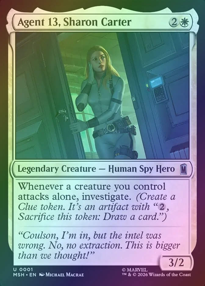 Agent 13, Sharon Carter (MSH) (1) / Foil