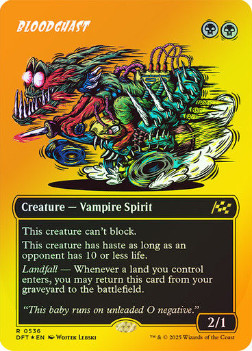 Bloodghast (DFT) (536) / Borderless  / First Place Foil